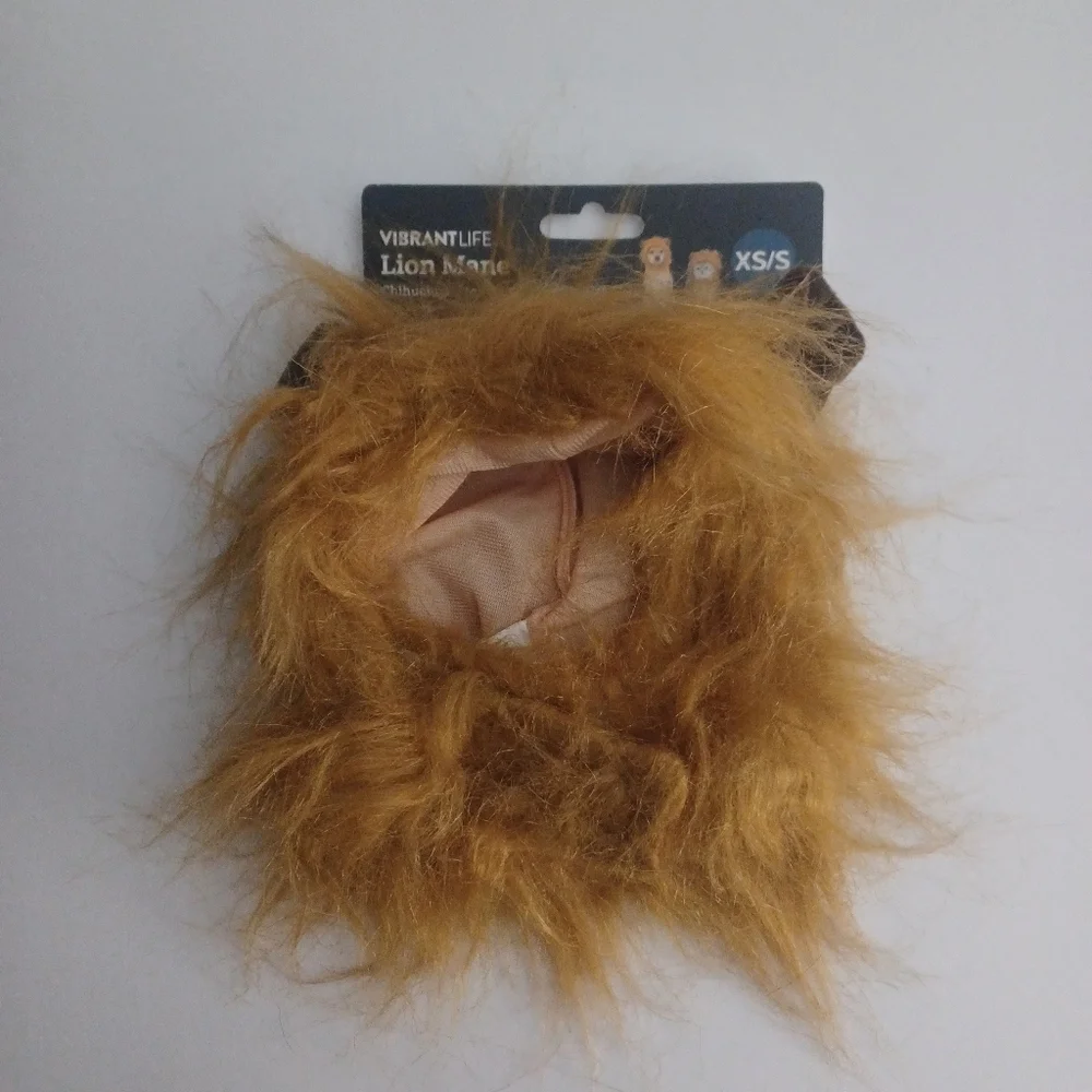 Vibrant Life Lion Mane Dog Costume Sz XS/S